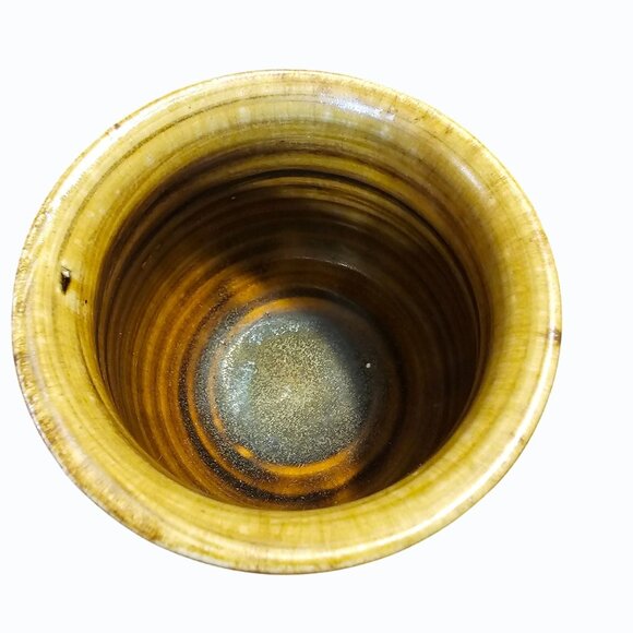 Vtg Signed MARK ZAMANTAKIS Studio Art Pottery Footed Ceramic Pots 3.5 Inches - Picture 10 of 13